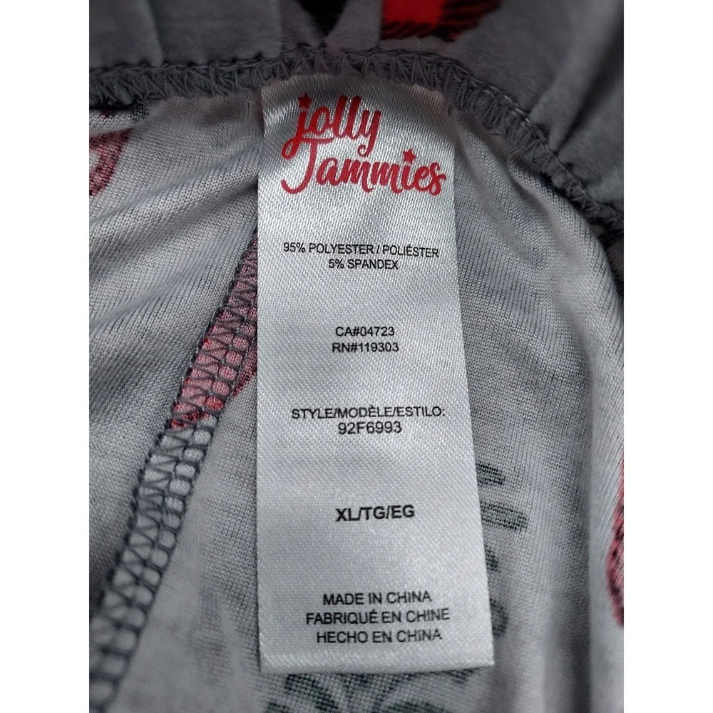 Jolly Jammies‎ XL Buffalo Plaid Bear Deer Tree Pajama Set Womens Loungewear